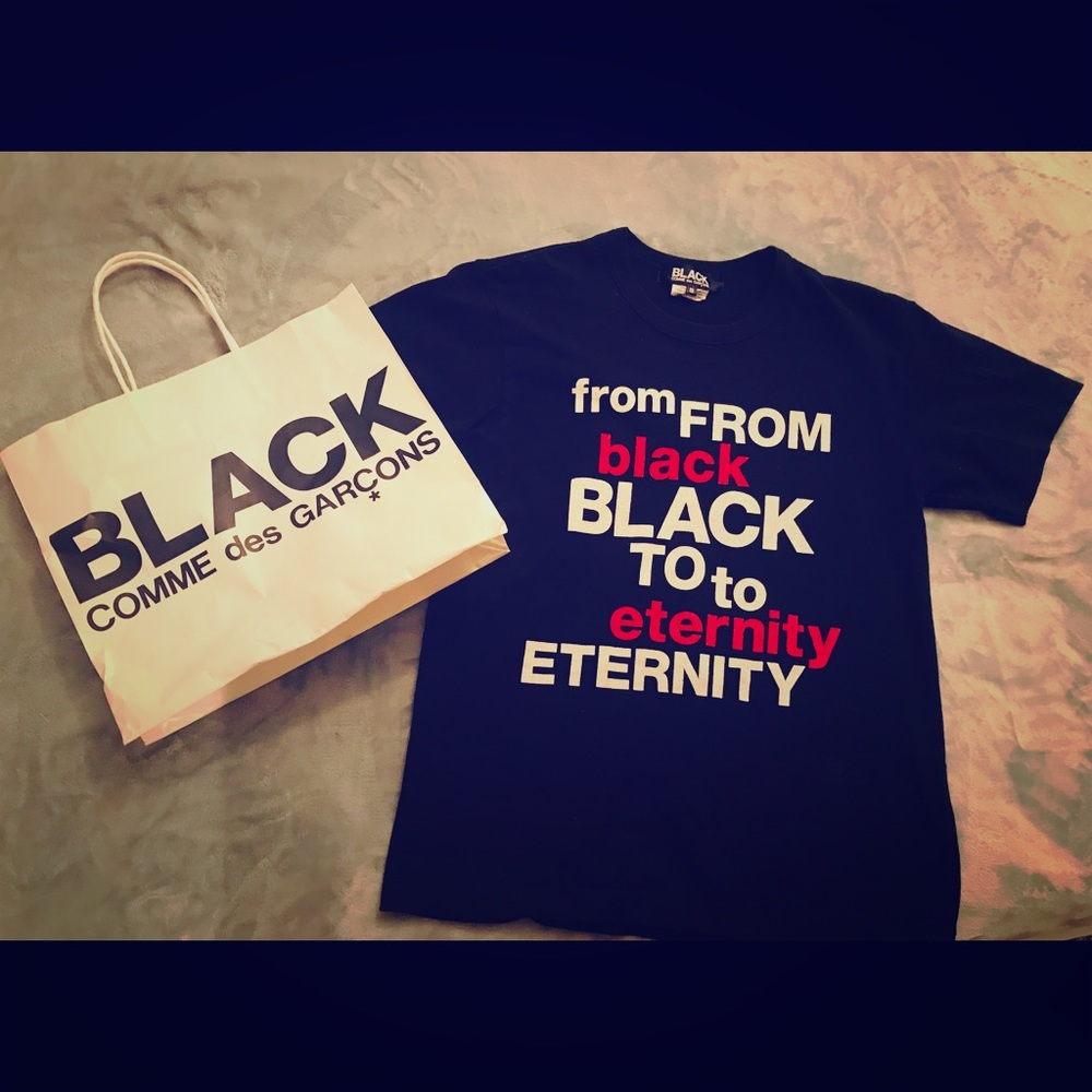 COMME des GARÇONS - BLACK T-Shirt Size S
